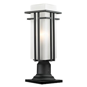 Abbey - 1 Light Outdoor Pier Mount Light In Period Inspired Style-19.25 Inches Tall and 6.63 Inches Wide